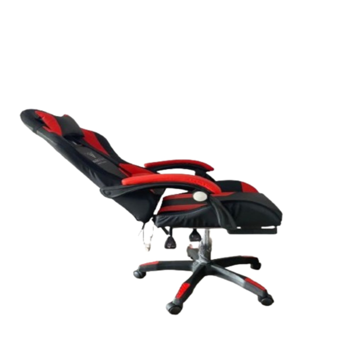 Silla Gamer Masajeador Lumbar Negro Roj