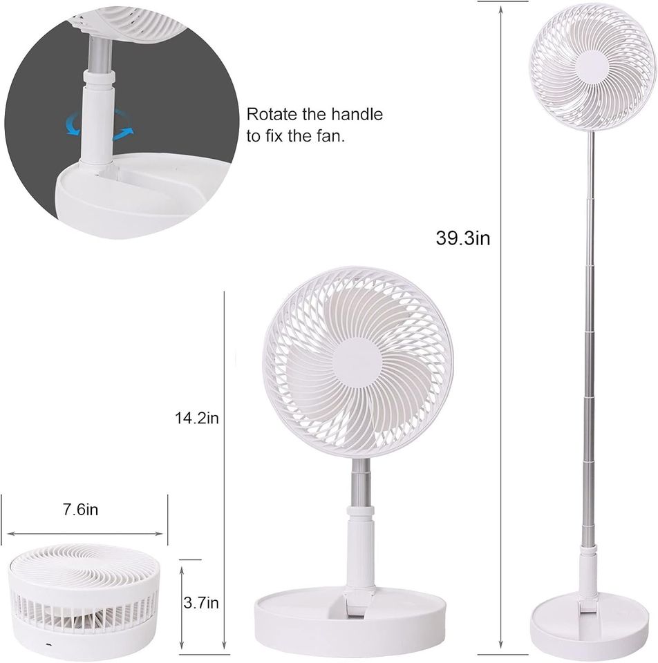 Ventilador Escritorio Portátil Plegable