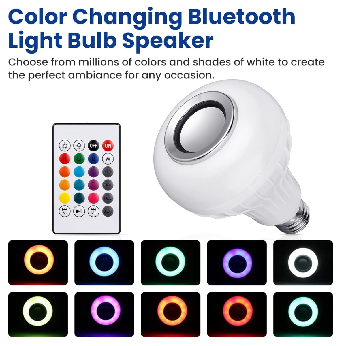Bombillo Parlante Bluetooth Multicolor